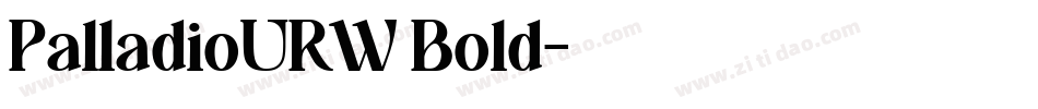 PalladioURW Bold字体转换